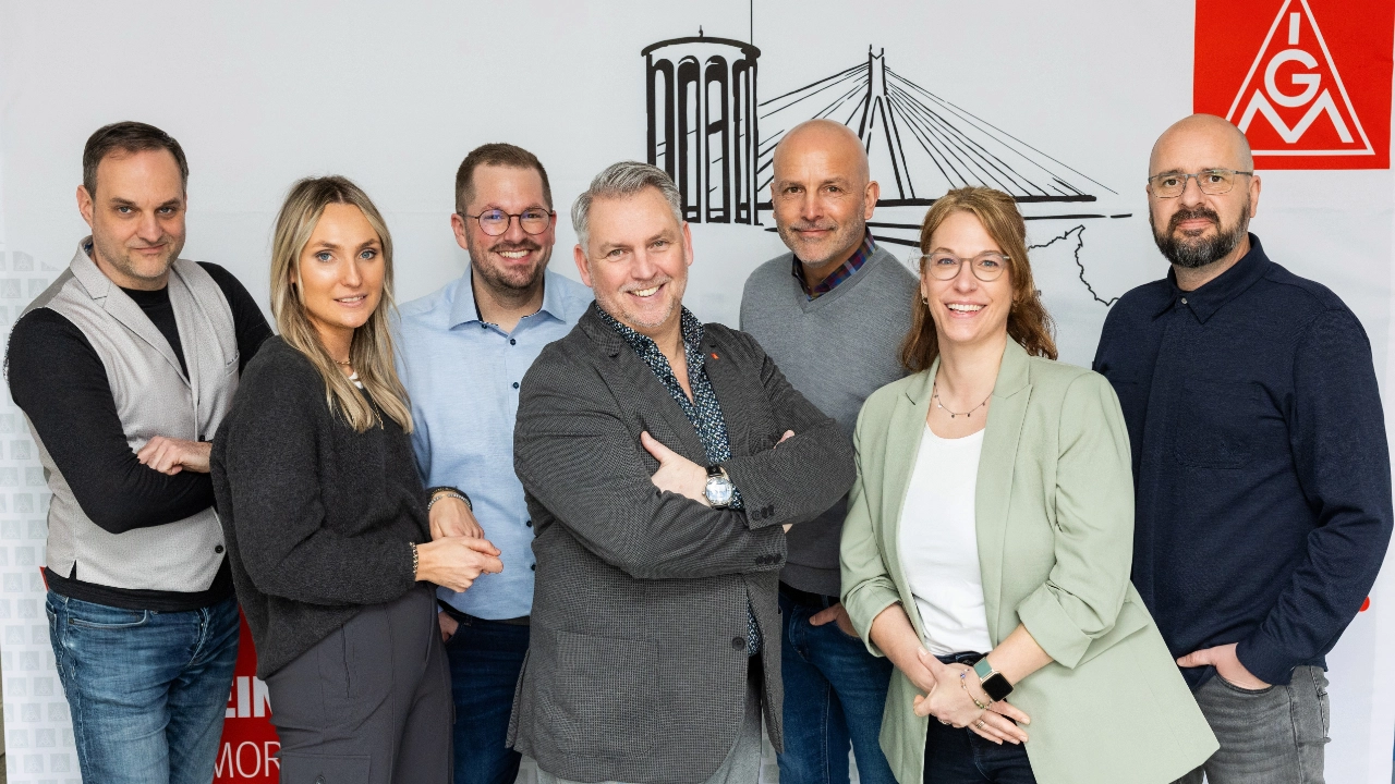 v.l.n.r.: Mirko Kuklenski, Anna Feuerpeil, David Jansen, Markus Eulenbach, Marc Winter, Jennifer Blank, Roland Ritz