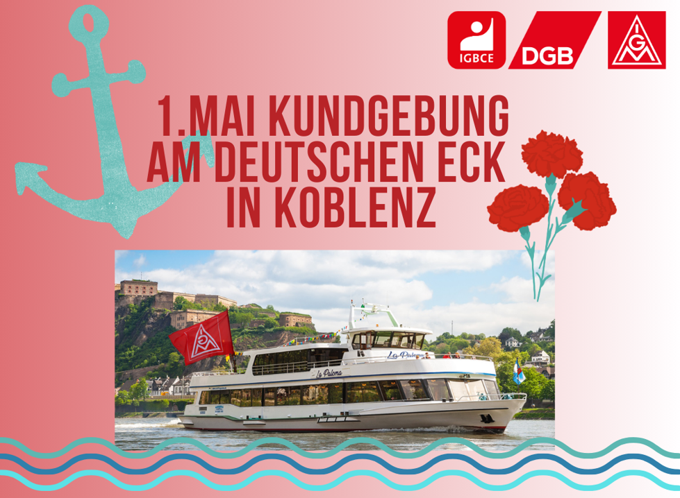 Mit dem Schiff nach Koblenz am 1. Mai